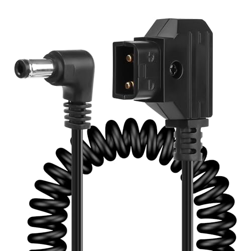 CERRXIAN D-Tap auf rechtwinkliges DC 12 V-Spiralkabel, Ersatz-D-Tap auf 12 V DC5525-Klinkenkabel für Anton Bauer, KIPRO LCD, Black Magic usw. CERRXIAN D-Tap auf rechtwinkliges DC 12 V-Spiralkabel, Ersatz-D-Tap auf 12 V DC5525-Klinkenkabel für Anton Bauer, KIPRO LCD, Black Magic usw. von CERRXIAN