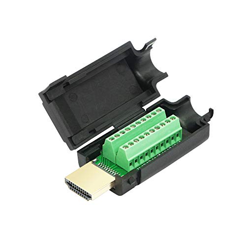 CERRXIAN HDMI-Stecker auf Stecker-Adapter, vergoldet, nahtlos, mit Gehäuse von CERRXIAN