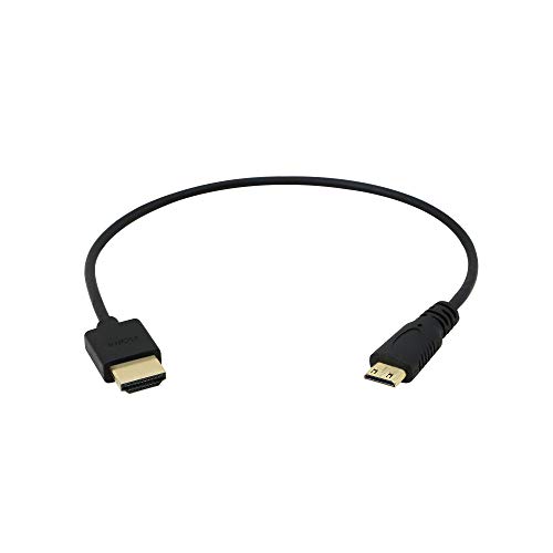 CERRXIAN High-Speed 4K Ultra HD HDMI 2.0 Kabel - 0,3 m (neueste Standard) unterstützt Ethernet, 3D, Audio Return HDMI Male to Mini HDMI Male von CERRXIAN