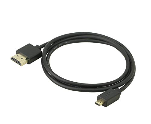 CERRXIAN High-Speed 4K Ultra HD HDMI 2.0 Kabel - 1 m (neueste Standard) unterstützt Ethernet, 3D, Audio Return HDMI Male to Micro HDMI Male von CERRXIAN