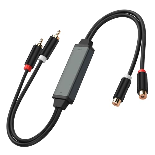 CERRXIAN RCA-Rauschunterdrücker, Cinch-Audio-Brummunterdrücker, Erdschleife, Geräuschisolator, verwendet Klinken-Audiokabel, um Brummgeräusche von Auto-Audio-Systemen/Heim-Stereoanlagen zu beseitigen CERRXIAN RCA-Rauschunterdrücker, Cinch-Audio-Brummunterdrücker, Erdschleife, Geräuschisolator, verwendet Klinken-Audiokabel, um Brummgeräusche von Auto-Audio-Systemen/Heim-Stereoanlagen zu beseitigen von CERRXIAN