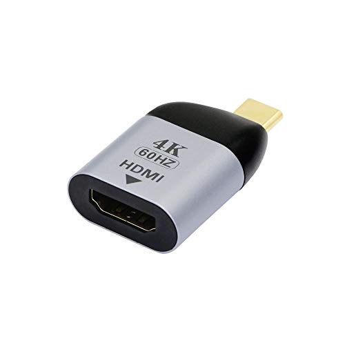 CERRXIAN USB C auf HDMI Adapter, 4K @ 60Hz USB Typ C Stecker auf HDMI Famale Konverter (Thunderbolt 3 kompatibel), für Home Office von CERRXIAN