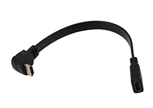 HDMI-Verlängerungskabel, CERRXIAN 1FT Flaches dünnes Hochgeschwindigkeits-HDMI Verlängerungskabel Eine Frau zu 90 Grad-unten Winkel A männliches Kabel HDMI-Verlängerungskabel, CERRXIAN 1FT Flaches dünnes Hochgeschwindigkeits-HDMI Verlängerungskabel Eine Frau zu 90 Grad-unten Winkel A männliches Kabel von CERRXIAN