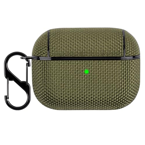 CERUPUIMU Hülle Kompatibel mit AirPods Pro Tasche PC Leder Wasserdicht Kopfhörer mit Karabiner Gehäuse for 2nd Generation Anti-Slip Schutzhülle von CERUPUIMU