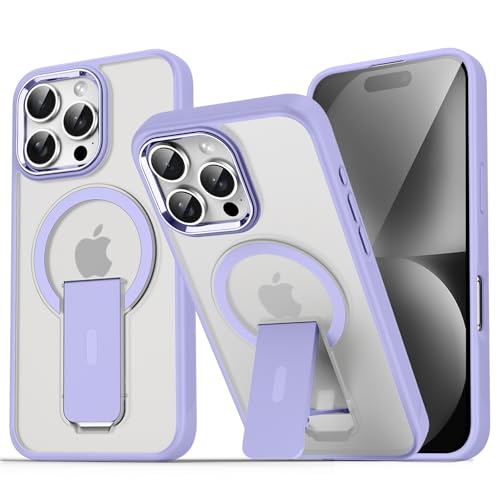 CERUPUIMU Magnetisch Hülle Kompatibel mit iPhone 15/14 Plus 6.7 Zoll Handyhülle mit Schlank Transluzent Unsichtbar Stander Schutzhülle Militärschutz Stoßfest Kratzfest Telefongehäuse Hellviolett CERUPUIMU Magnetisch Hülle Kompatibel mit iPhone 15/14 Plus 6.7 Zoll Handyhülle mit Schlank Transluzent Unsichtbar Stander Schutzhülle Militärschutz Stoßfest Kratzfest Telefongehäuse Hellviolett von CERUPUIMU