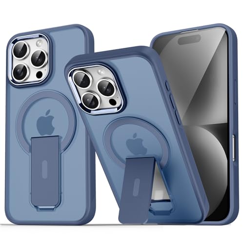 CERUPUIMU Magnetisch Hülle Kompatibel mit iPhone 16 6.1 Zoll Handyhülle mit Schlank Transluzent Unsichtbar Stander Schutzhülle Militärschutz Stoßfest Kratzfest Telefongehäuse Blau CERUPUIMU Magnetisch Hülle Kompatibel mit iPhone 16 6.1 Zoll Handyhülle mit Schlank Transluzent Unsichtbar Stander Schutzhülle Militärschutz Stoßfest Kratzfest Telefongehäuse Blau von CERUPUIMU