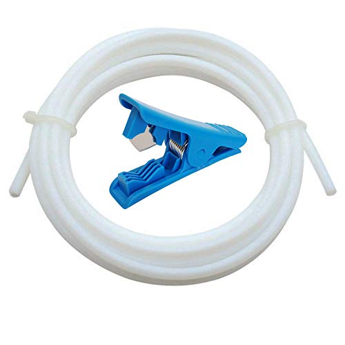 3D-Drucker Teflon-Schlauch für Düse, CESFONJER 8 Meter PTFE 1,75 mm Filament ID 2 mm OD 4 mm TL-Feeder Hotend für Reprap Rostock Bowden Extruder + Leitung Rohrschneider von CESFONJER