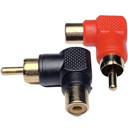 4 PCS Cess rechts Winkel Stecker Cinch Stecker plugto Cinch Buchse 90 Grad Ellenbogen von CESS
