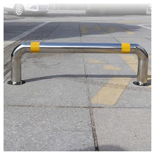 Antikollisionsgeländer for Parkplätze, U-förmige Leitplanke, Antikollisionsstange, Autoblocker, Parkstopper aus Edelstahl 304 for Garagen-U-Bahnen(59 x 11.8in) von CETEOR