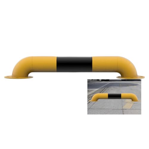 U-förmiger Parkblocker, U-förmige Leitplanke gegen Kollision, 23,62-Zoll-Parkpfosten aus Stahlrohr, geeignet for die Einfahrt von Schulgaragen(23.62 x 3.93 x 0.078inch) von CETEOR