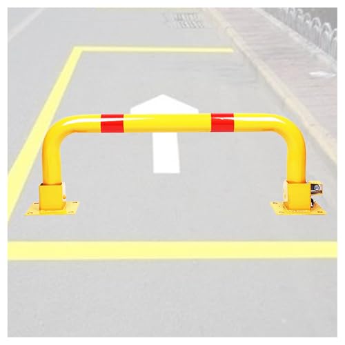 U-förmiges Parkschloss, klappbarer reflektierender Parkschildpfosten, U-förmiger Leitplanken-Antikollisionsbügel, geeignet for Schulgaragenparkplätze(Yellow) von CETEOR