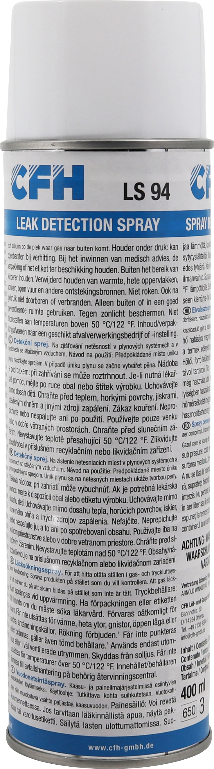 CFH 52094 - Lecksuchspray Control Plus, LS94, 400 ml CFH 52094 - Lecksuchspray Control Plus, LS94, 400 ml von CFH