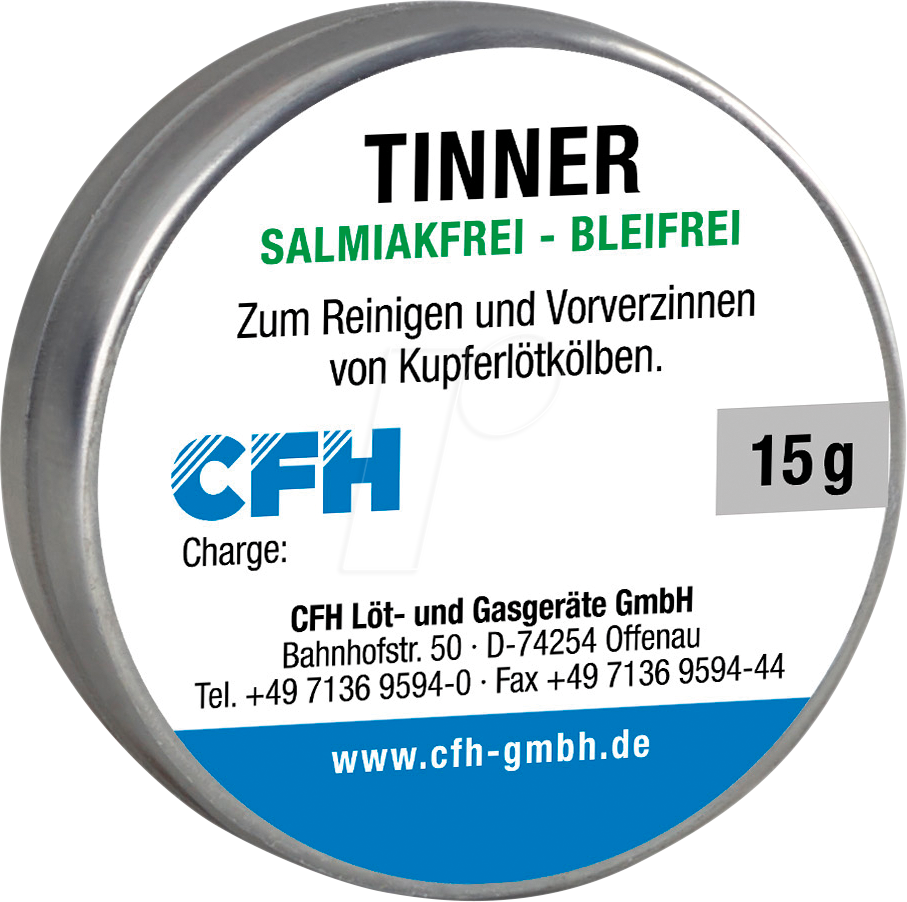 CFH 52228 - Tinner salmiakfrei 15 g von CFH