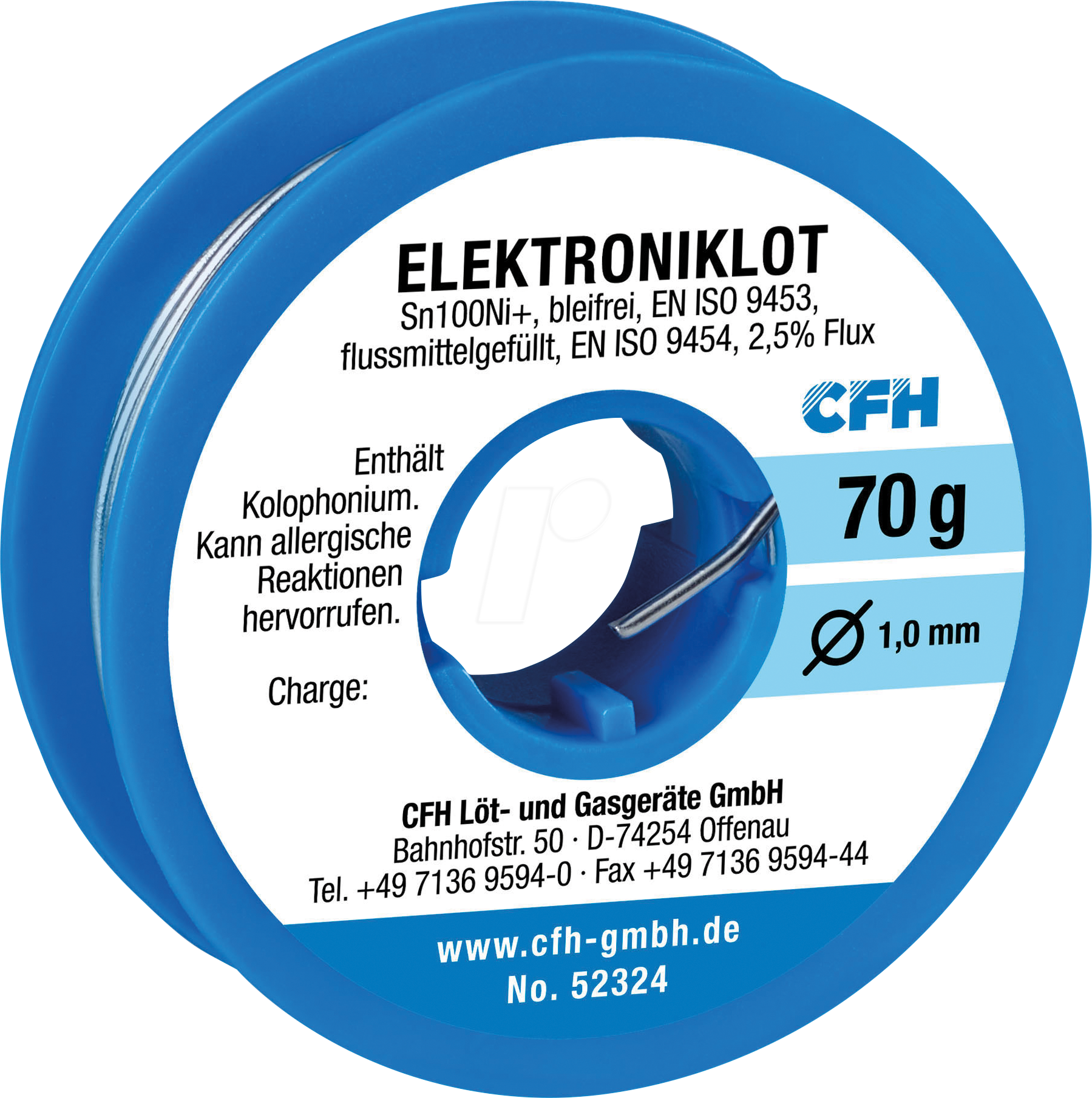 CFH 52324 - Elektroniklot EL 324 bleifrei 70 g von CFH