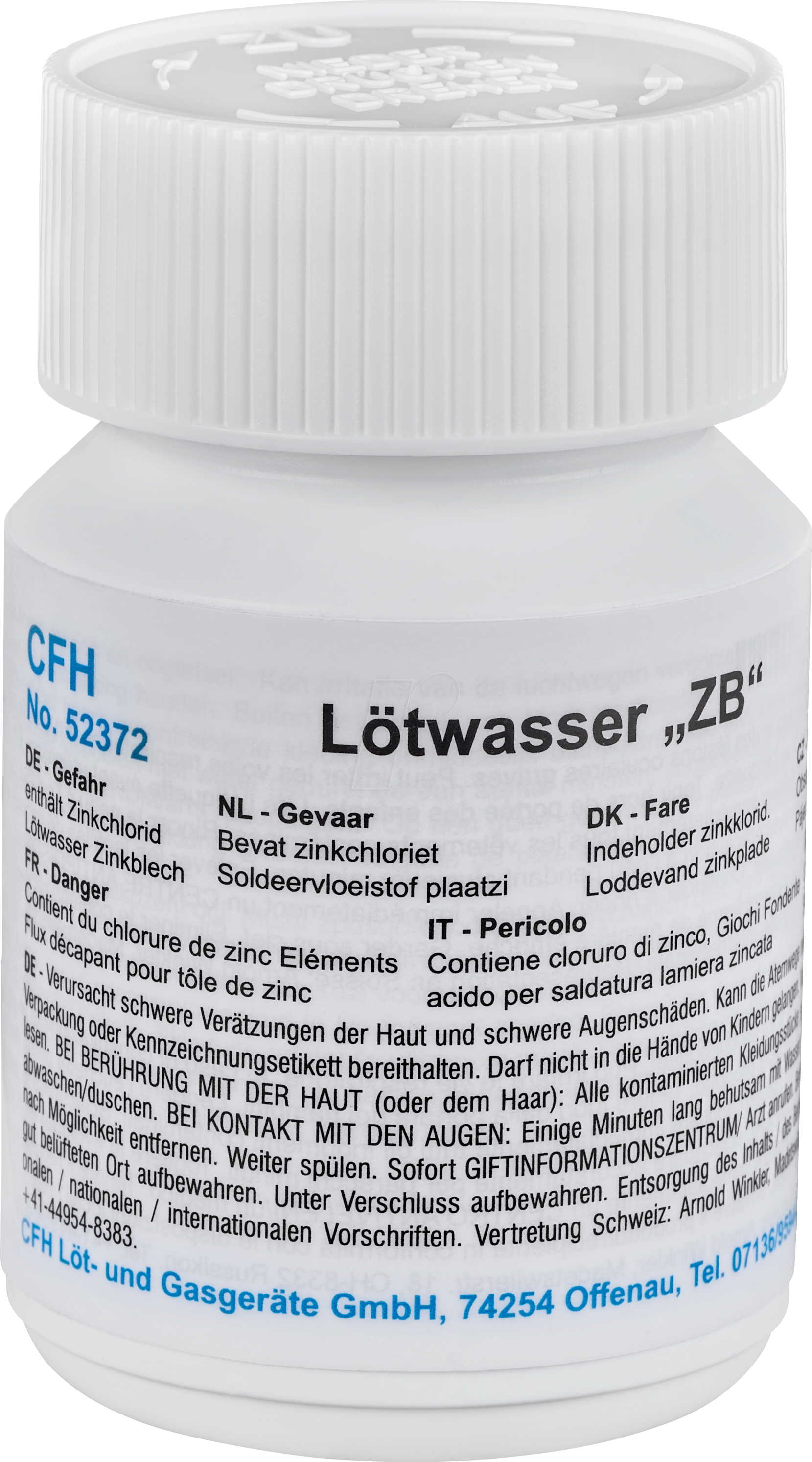 CFH 52372 - Lötwasser LWZ 372 100 g Zinkblech von CFH