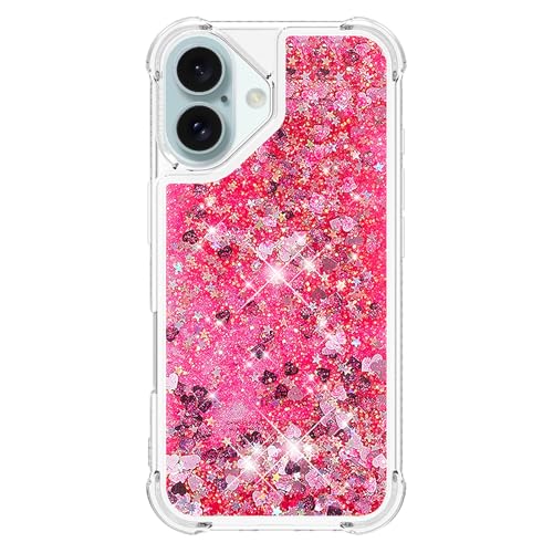 Flüssig Hülle Glitzer für iPhone 16 Plus, Silikon Handyhülle Kratzfest Transparent Flüssig Schutzhülle Vergilbungsbeständig Bling Handytasche Bumper Ultra Slim Case Kompatibel mit Apple Phone 16 Plus Flüssig Hülle Glitzer für iPhone 16 Plus, Silikon Handyhülle Kratzfest Transparent Flüssig Schutzhülle Vergilbungsbeständig Bling Handytasche Bumper Ultra Slim Case Kompatibel mit Apple Phone 16 Plus von CFKNDBP