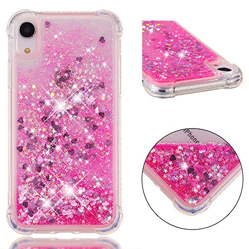 Flüssig Hülle Glitzer für iPhone Xr, Silikon Handyhülle Kratzfest Transparent Flüssig Schutzhülle Vergilbungsbeständig Bling Handytasche Bumper Ultra Slim Schutzcover Kompatibel mit Apple Phone Xr Flüssig Hülle Glitzer für iPhone Xr, Silikon Handyhülle Kratzfest Transparent Flüssig Schutzhülle Vergilbungsbeständig Bling Handytasche Bumper Ultra Slim Schutzcover Kompatibel mit Apple Phone Xr von CFKNDBP