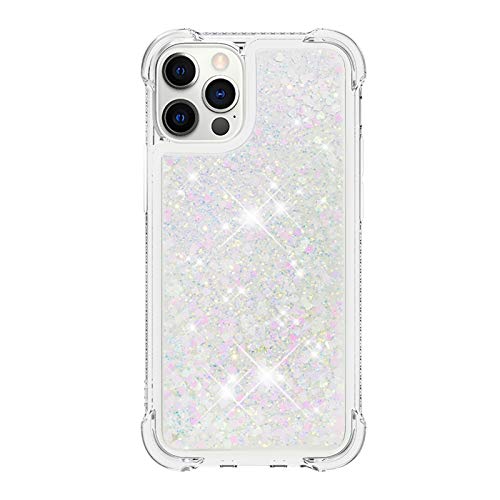 Glitzer Transparent Schutzhülle für iPhone 12 Pro,Silikon Stoßfeste Handyhülle Vergilbungsbeständig Schutzcover Glänzende Flüssigkeit Handytasche Durchsichtig Cover Kompatibel mit Apple Phone 12 Pro Glitzer Transparent Schutzhülle für iPhone 12 Pro,Silikon Stoßfeste Handyhülle Vergilbungsbeständig Schutzcover Glänzende Flüssigkeit Handytasche Durchsichtig Cover Kompatibel mit Apple Phone 12 Pro von CFKNDBP