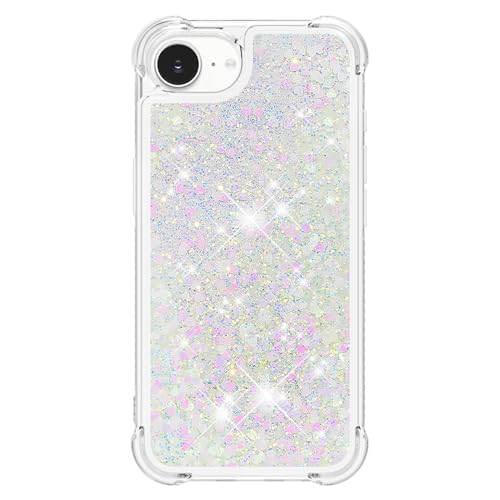 Glitzer Transparent Schutzhülle für iPhone SE 2025,Silikon Stoßfeste Handyhülle Gelb-beständig Schutzcover Glänzende Flüssigkeit Handytasche Durchsichtig Cover Kompatibel mit Apple Phone 16E/SE 2025 Glitzer Transparent Schutzhülle für iPhone SE 2025,Silikon Stoßfeste Handyhülle Gelb-beständig Schutzcover Glänzende Flüssigkeit Handytasche Durchsichtig Cover Kompatibel mit Apple Phone 16E/SE 2025 von CFKNDBP
