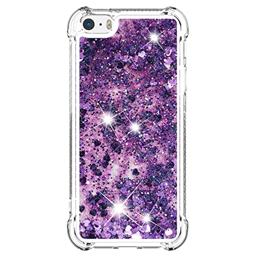 Transparent Silikon Hüllen für iPhone 5S,Glitzer Flüssig Handyhülle Stoßfeste Schlanke Vergilbungsbeständig Schutzhülle Kristallklar Silikon Schutzcover Gegen Kratze Kompatibel mit Apple Phone 5/5S/SE Transparent Silikon Hüllen für iPhone 5S,Glitzer Flüssig Handyhülle Stoßfeste Schlanke Vergilbungsbeständig Schutzhülle Kristallklar Silikon Schutzcover Gegen Kratze Kompatibel mit Apple Phone 5/5S/SE von CFKNDBP