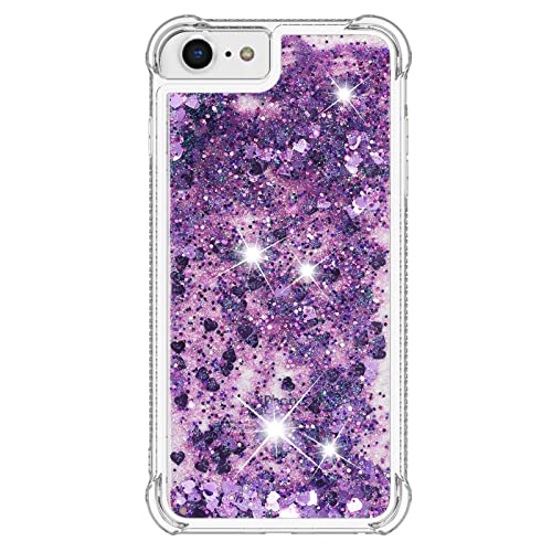 Transparent Silikon Hüllen für iPhone 8, Glitzer Flüssig Handyhülle Stoßfeste Schlanke Vergilbungsbeständig Schutzhülle Kristallklar Silikon Schutzcover Gegen Kratze Kompatibel mit Apple Phone 8 Transparent Silikon Hüllen für iPhone 8, Glitzer Flüssig Handyhülle Stoßfeste Schlanke Vergilbungsbeständig Schutzhülle Kristallklar Silikon Schutzcover Gegen Kratze Kompatibel mit Apple Phone 8 von CFKNDBP