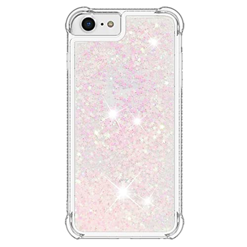Transparent TPU Hüllen für iPhone 8 Bling, Vergilbungsbeständig Glitzer Flüssig Schutzcase Weich Silikon Stoßfeste Handycover Ultra Slim Bling Schutz Tasche Kratzfest Kompatibel mit Apple Phone 8 Transparent TPU Hüllen für iPhone 8 Bling, Vergilbungsbeständig Glitzer Flüssig Schutzcase Weich Silikon Stoßfeste Handycover Ultra Slim Bling Schutz Tasche Kratzfest Kompatibel mit Apple Phone 8 von CFKNDBP