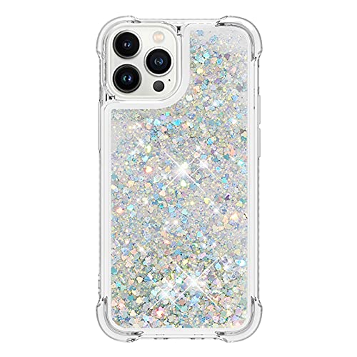 iPhone 13 Pro Max Glitzer Flüssig Hülle,Durchsichtig Silikon Hüllen Vergilbungsbeständig Kratzfest Handycover Ultradünne Bumper Flüssigkeit Schutzcover Bling Kompatibel mit Apple Phone 13 Pro Max iPhone 13 Pro Max Glitzer Flüssig Hülle,Durchsichtig Silikon Hüllen Vergilbungsbeständig Kratzfest Handycover Ultradünne Bumper Flüssigkeit Schutzcover Bling Kompatibel mit Apple Phone 13 Pro Max von CFKNDBP