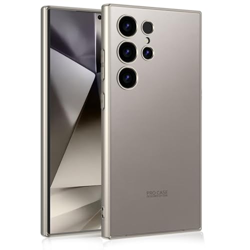CFPLZFY Für Samsung Galaxy S24 Ultra hülle,【Original-Farbschema der Maschine】 ultradünne, stoßfeste und sturzsichere Handyhülle (Titan-Grau, S24 Ultra) von CFPLZFY