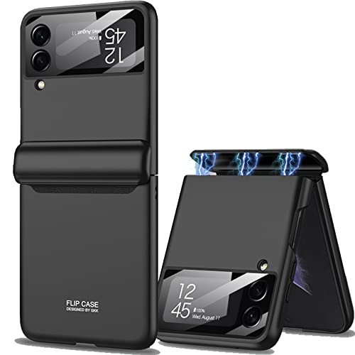 CFPLZFY Galaxy Z Flip 4 Magnetscharniere All-Inclusive-Hülle für Samsung Z Flip4 5G Hülle mit Kleiner Displayschutzfolie, ultradünne, sturzfeste, einfache, langlebige ZFlip4-Hülle von CFPLZFY