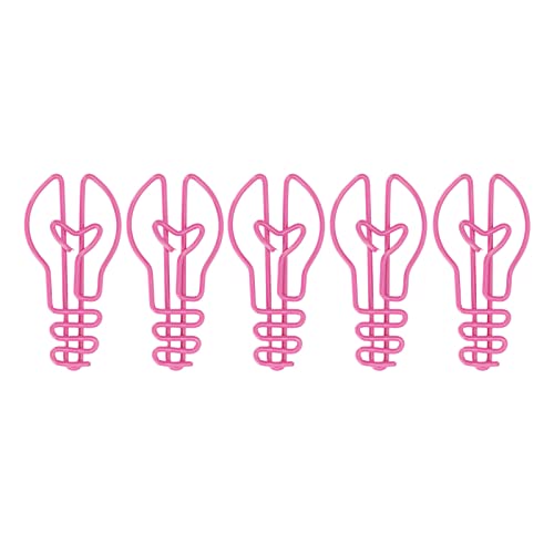 100 -teilige Glühbirnen -Clips Erhöhten die Rost Rost Verhinderung von Slip Resistenz. Birne Sclipscute Clipsmetallische Clipsoffice Clips (PINK) von CFTGIW