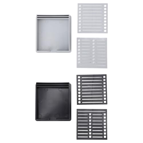2pcs Notizhalter mit Schablonen Multifunktionaler Notenspenderhalter für 3x3i Selbstnotizblock von CFTGIW