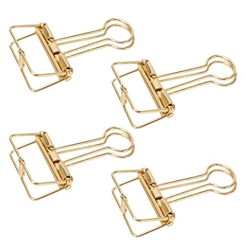 50pcs CL 32mm Metall Strong Clam Force Hollow CL für Büroschule Home Gold Ice School Home Gold Clamps Clipssm Clipsmetal ClipsHlow Clips Clips (GOLD) von CFTGIW