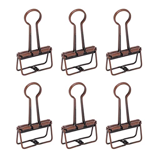 50pcs CL 32mm Metall Strong Clam Force Hollow CL für Büroschule Home Gold Ice School Home Gold Clamps Clipssm Clipsmetal ClipsHlow Clips Clips (Kupfer) von CFTGIW