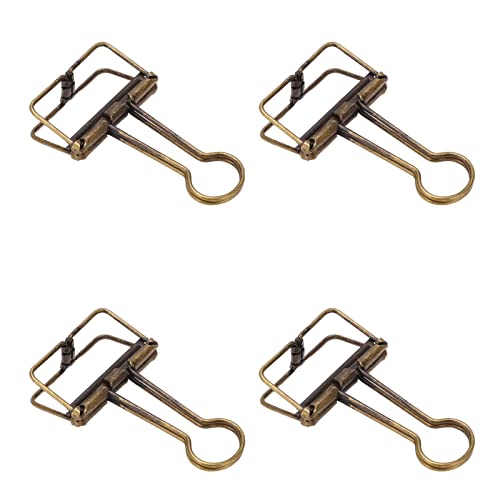 50pcs CL 32mm Metall Strong Clam Force Hollow CL für Büroschule Home Gold Ice School Home Gold Clamps Clipssm Clipsmetal ClipsHlow Clips Clips (antike Bronze) von CFTGIW