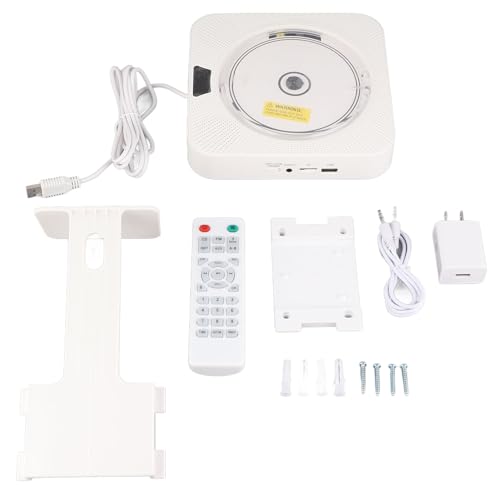 6 In CD Player W Mounted Stereo Eingabeausgabe FM R Music Player mit Remote Control 100? 240V JP -Stecker Tragbarer CD Playercd Music Playerfm ​​R Playerfm ​​ Playerw (JP-Stecker) von CFTGIW