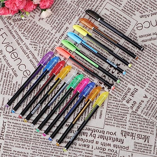 CFTGIW 1mm Tipps Gel Stiftfarbene Fluoreszenz -Writer Stift Zum Zeichnen von Marker Penfluoreszenz Pennite Writer Penmarker Ausdauer. Runde Han (16 Farben) von CFTGIW