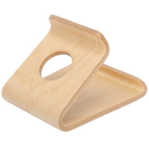 CFTGIW Feine Verarbeitung, Ihr Doppelseitiger Walnuss-Desktop-Tablet-PC-Halter Mobiltelefon Ständer Bracket Accessoire (Untern (Licht) von CFTGIW