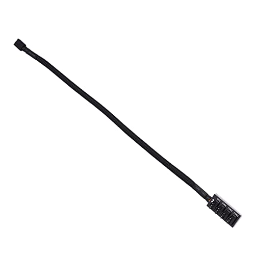 CFTGIW Lüfternabe, 4-poliger Computer-CPU-/Gehäuselüfter-Strom-Multi-Splitter-Anschlusskabel-Adapter, Pet-PC-Lüfter-Splitter von CFTGIW