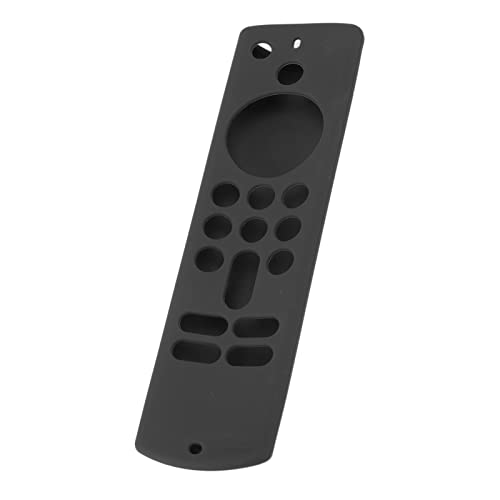 Fernbedienungs -Silikon -Cover für TV S Slip Silicon Schutzhülle mit Lanyard 3rd Gen Grey Cover für TV StickRemote St Precutout Tasten (Black) von CFTGIW