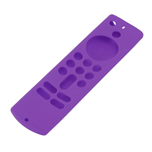 Fernbedienungs -Silikon -Cover für TV S Slip Silicon Schutzhülle mit Lanyard 3rd Gen Grey Cover für TV StickRemote St Precutout Tasten (Lila Set) von CFTGIW