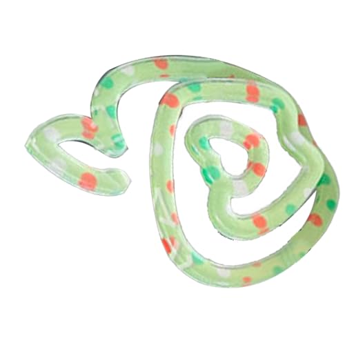 Fruchtförmige Clamp/Holder -Acryl -Deco Buchplaner Datei Snack Bag Seite Paperclip für die Heimschule Verwenden Sie Farbenfrohe Grüne L. (buntes Grün) von CFTGIW