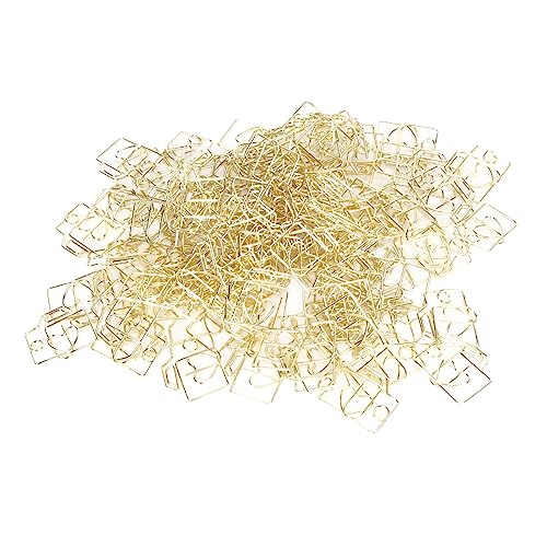 Geformte Clipsmetall -Geformte Clips 100pcs Clips Schlupfkamera Geformtes Deco Metal SM Book Paperclips für Dokument Gold für Ihre Elevate Camera -Form der Kreativität. Schön von CFTGIW