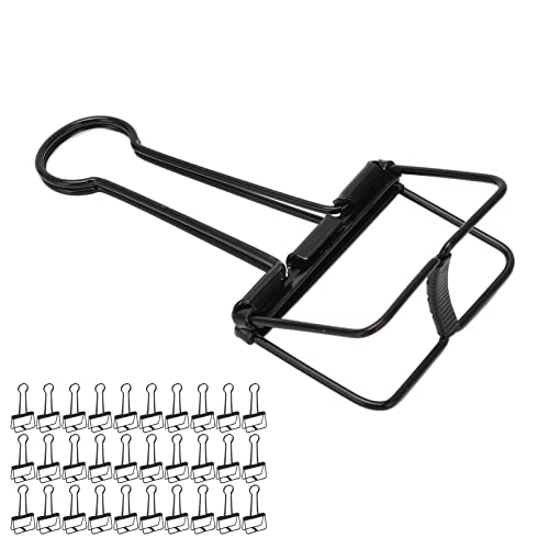 Hollow Out Design: Diese SM CL 30pcs Drahtclips 2 I Hollow Out Starke Clam Multi Purpose SM -Clips für Notizen Tickets Papiere Bronze Innovatives Design a Experience Tasks Hollow a (BLACK) von CFTGIW
