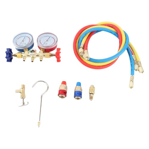 Konditionierungsdruckmesser R410 22 134a 3 Wege Wechselstromdiagnose -Verteiler -Messrohr für das Laden des Konditionierungsdrucks Gaugerefriger Maniblue das und Jeder von CFTGIW