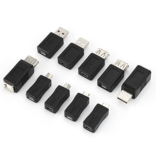 Packung mit 40 Mehreren USB2.0-Adaptern, Abgewinkelt, Mi-Adapter, Micro-Typ-B-Stecker-Buchse-Konverter-Anschlüsse, Glatt, um Plug-and-Play zu Verwenden, Keine Anderen Kabel von CFTGIW