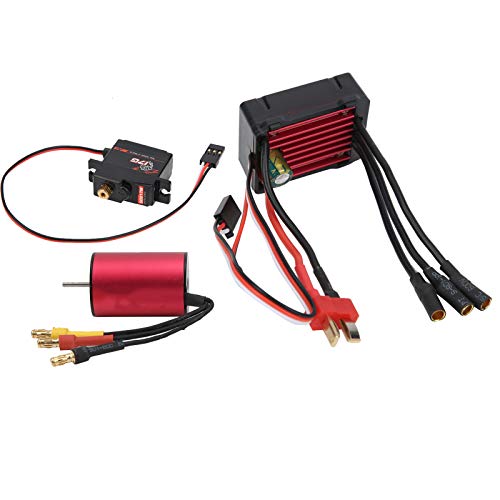 SURPASSHOBBY 3300KV BISSL MOTOR 25A ESC 17G METAL SERNO COMBO SET FÜR RC CAR FRICTICE ROOGE PRISHL MOTOR25A ESC17G STEE MOTOR3300KV PIRK MOTORSPEED COMBO von CFTGIW