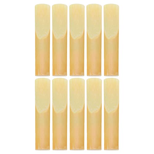 Saxophon Reedb Flache Saxophon 10pcs Saxophon Reed B Flache Saxophonzubehör für Musiker Geschmack Erleben Sie Kunst das Saxophon von Stäben. Ungiftig Werden Schilfschilfe von Verarbeitet von CFTGIW