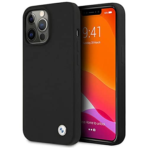 BMW BMHCP13LSILBK hülle für iPhone 13 Pro / 13 6,1" schwarz Silicone Signature von BMW
