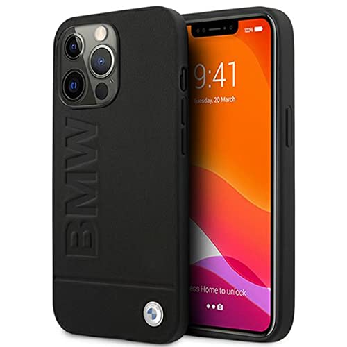 BMW BMHCP13LSLLBK Hülle für iPhone 13 Pro/13 6,1" schwarz Signature Logo Imprint von BMW