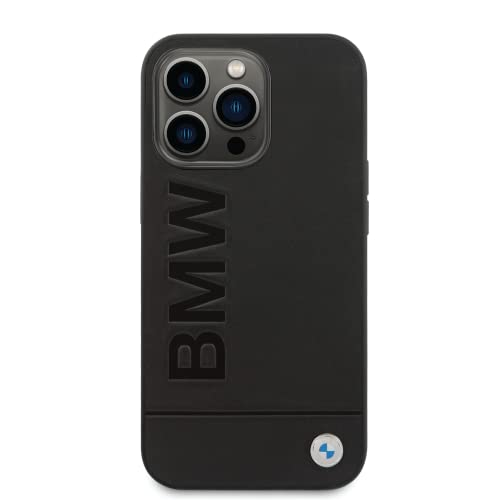 BMW BMHMP14XSLLBK hülle für iPhone 14 Pro Max 6, 7'' schwarz-Black hardcase Signature Logo Imprint, Navy Blue von CG MOBILE